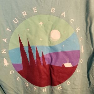 Nature backs unisex tee!